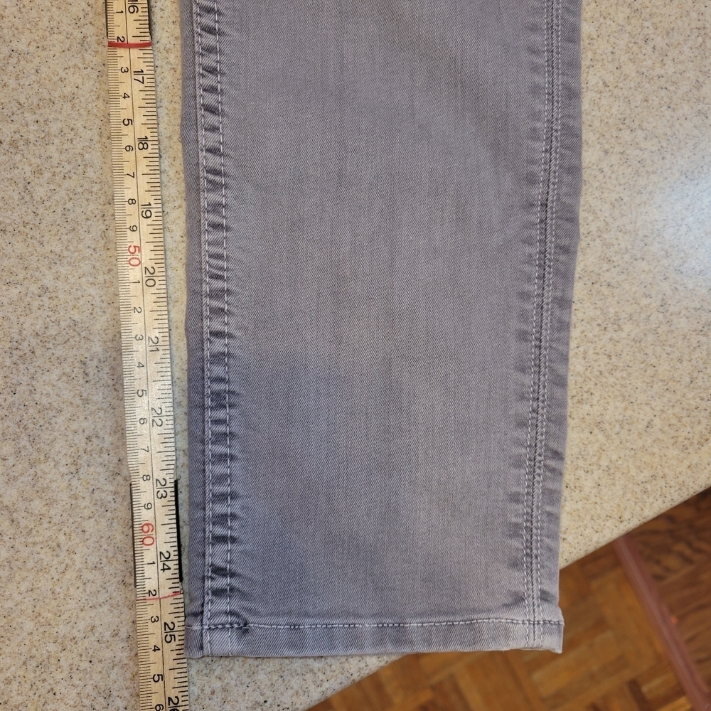 Hudson Crop Collin Light Gray Skinny Jeans Size 27 - Picture 7 of 16